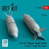 RESKIT RS48-0530 BLG-66 Belouga cluster bombs (2 pcs) (3D Printed) 1/48